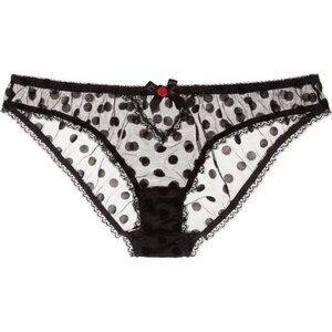 L’Agent by Agent Provocateur Rosalyn Polka Dot Mesh Panty